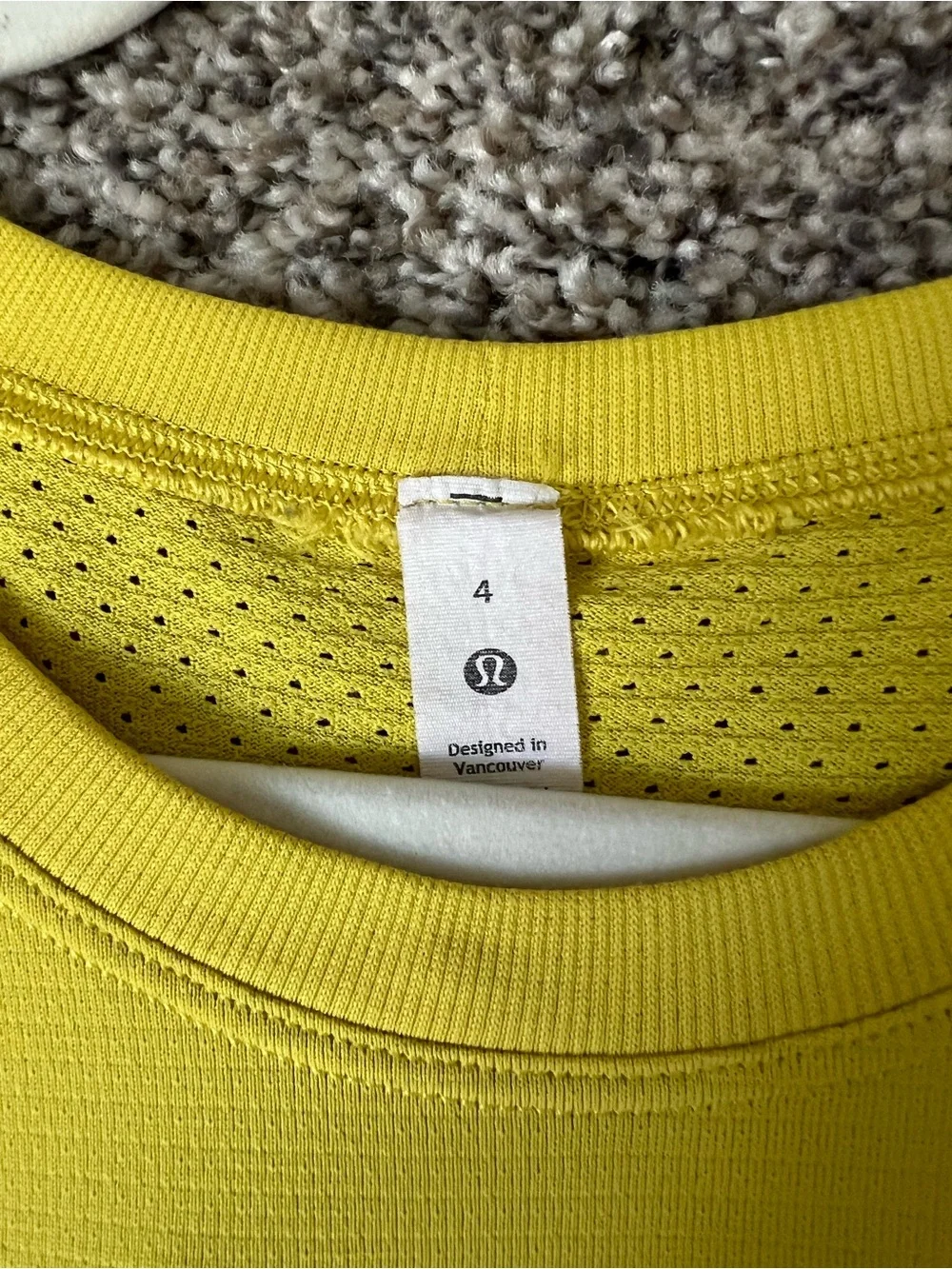 Yellow Lululemon Performance Tank Top - Picture 3 of 3